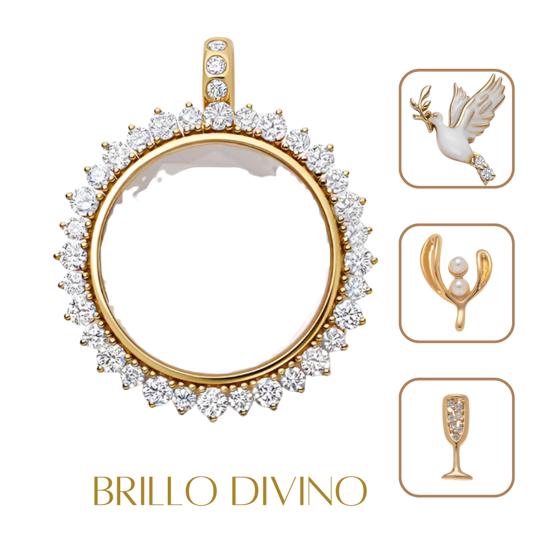 Collar con tres Charms Sagrados