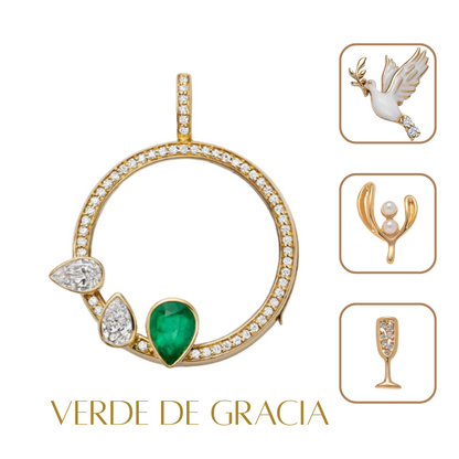 Collar con tres Charms Sagrados