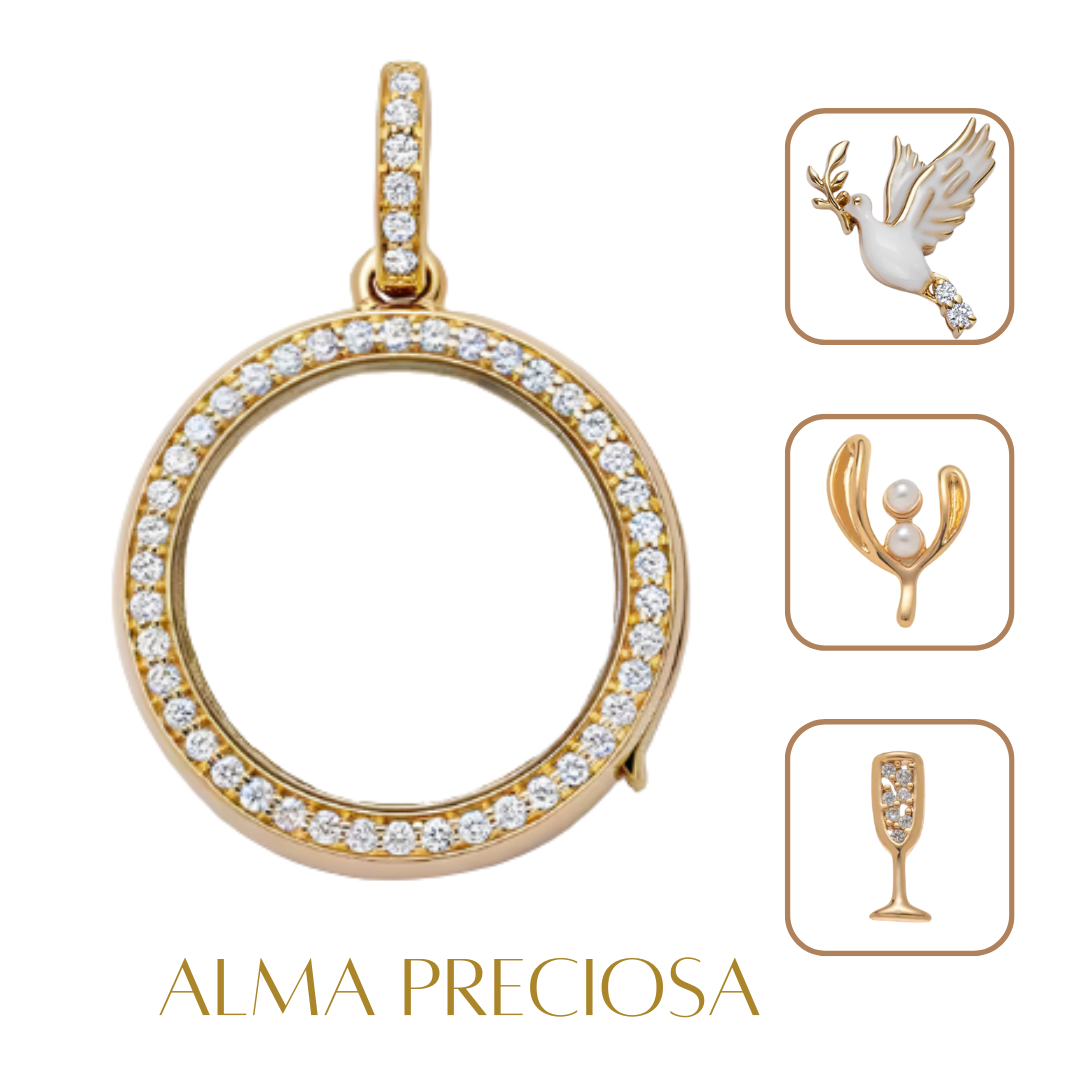 Collar con tres Charms Sagrados