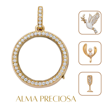 Collar con tres Charms Sagrados